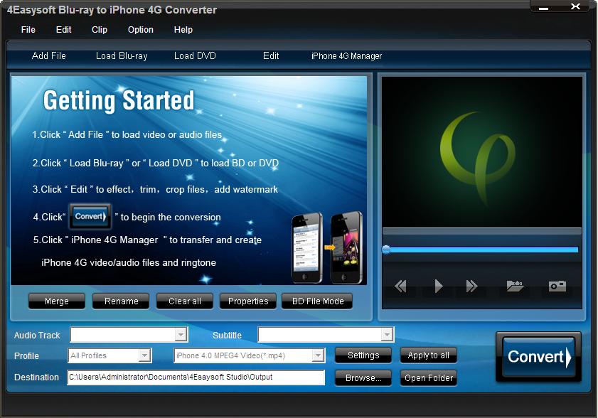 4easysoft blu ray to iphone 4g converter 3.1.32