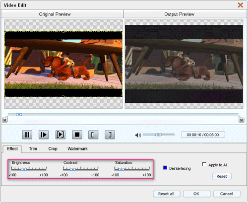4Easysoft Cell Phone Video Converter Edit