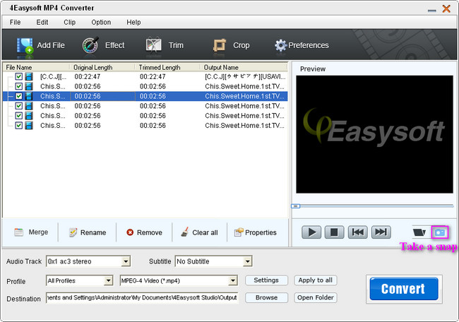 MP4 converter crop