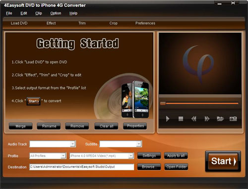 DVD to iPhone 4G Converter