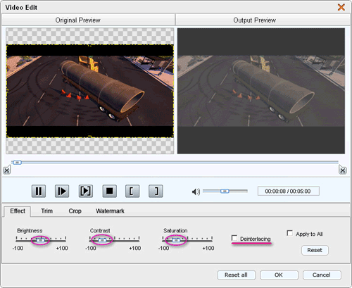 4Easysoft MOD to AVI Converter Edit