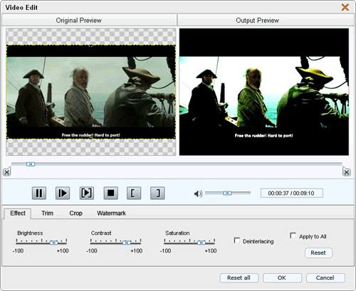 4Easysoft Palm Video Converter Edit