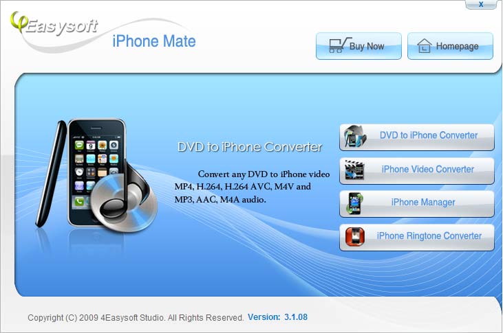 Screenshot of 4Easysoft iPhone Mate 3.1.20