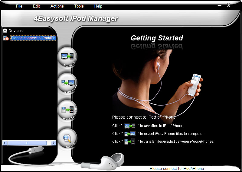 Screenshot of 4Easysoft iPod Manager