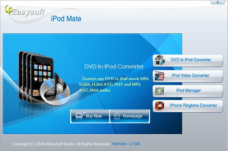 Screenshot of 4Easysoft iPod Mate