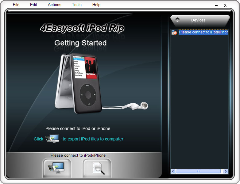 Screenshot of 4Easysoft iPod Rip