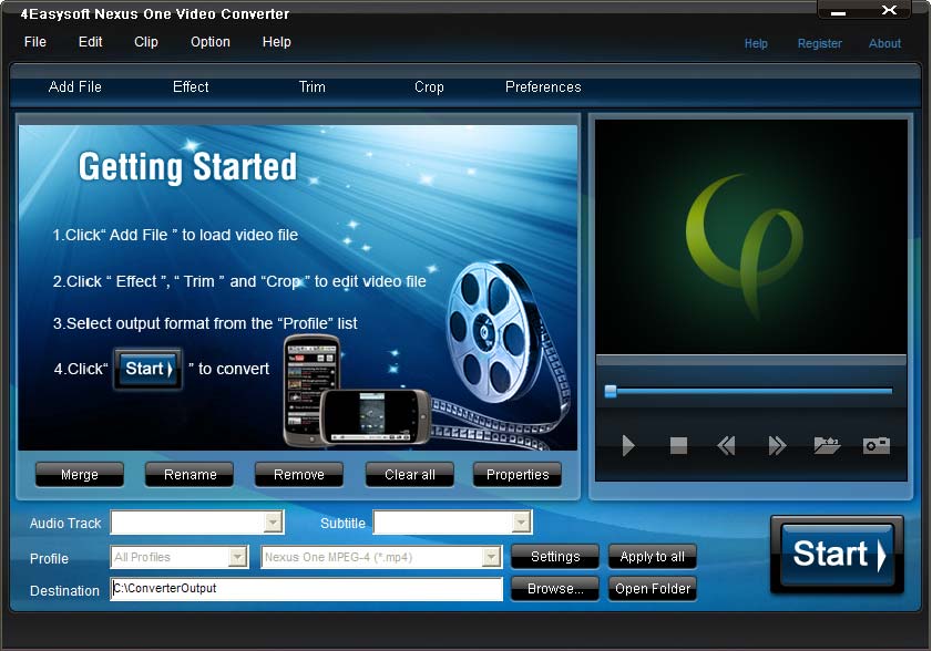 4Easysoft Nexus One Video Converter Screenshot