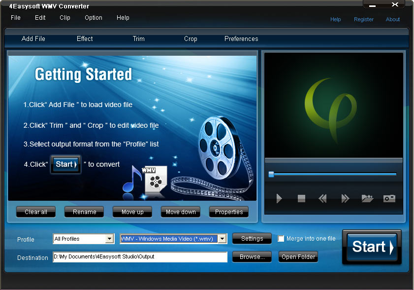 Screenshot of 4Easysoft WMV Converter 3.2.18