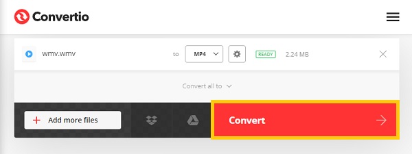 Convertio Convert WMV to MP4