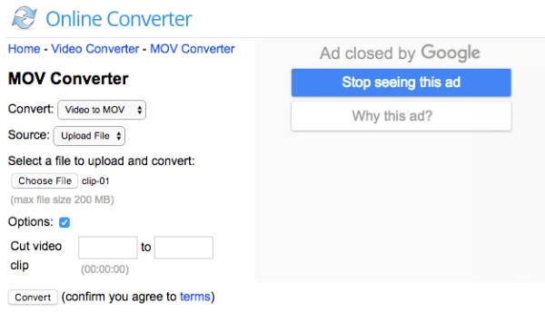 OnlineConverter Quicktime