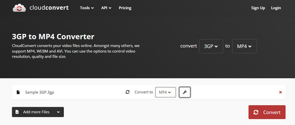 Cloud Convert 3GP Video Converter