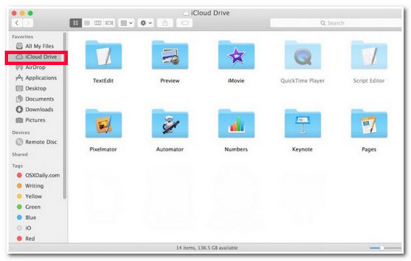 Access iCloud Drive on Mac