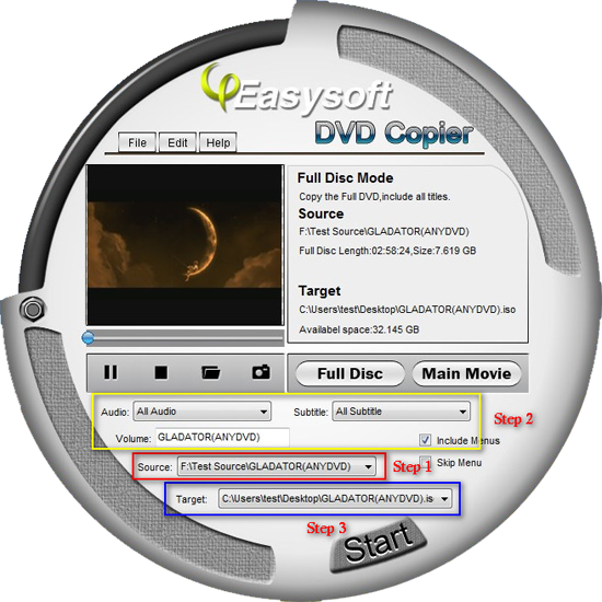 DVD Copier steps
