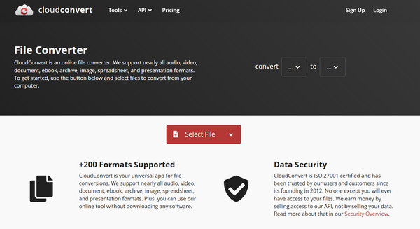 Compresseur vidéo en ligne gratuit CloudConvert