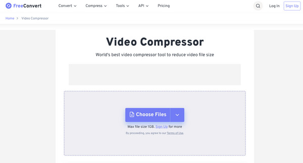 Compresseur vidéo en ligne gratuit FreeConvert