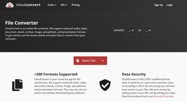 Cloudconvert Converte FLAC para ALAC