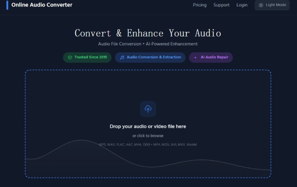 Çevrimiçi Ses Dönüştürücü Dosya Yükleme