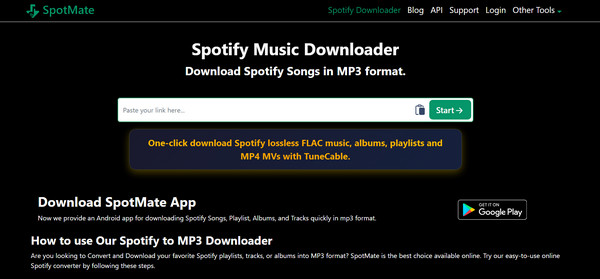 Online SpotMate Spotify în MP3