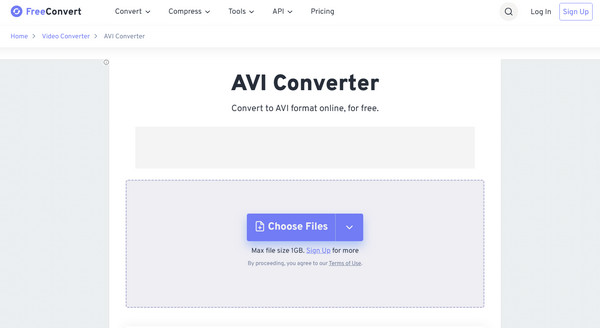 FreeConvert Avi Converter