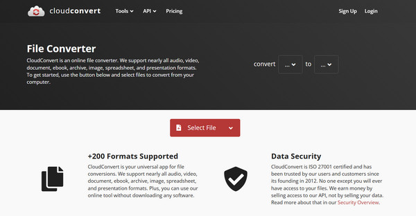 Cloudconvert - המרת FLV ל-MP4
