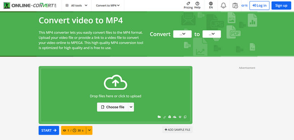 Conversie online MOV în MP4