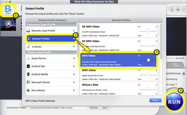تحويل ملفات SWF إلى MP4 على نظامي التشغيل Mac و Winx