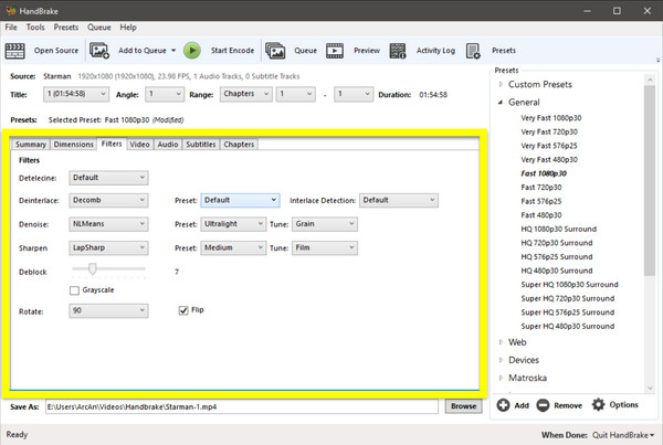 El Freni Dönüştürme Modu MP4'e