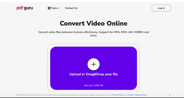 PDFGuru convierte MOV a MPEG
