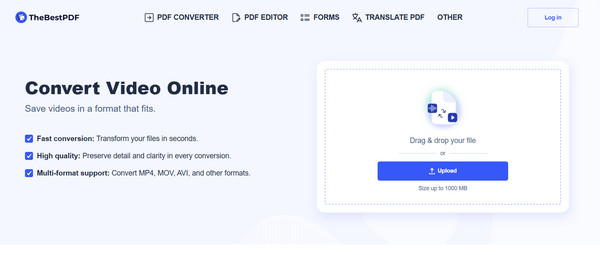 TheBestPDF convierte MOV a MPEG