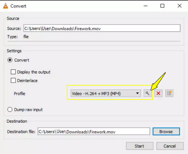 VLC Select MPEG