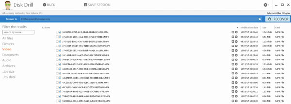 Disk Drill Gratis Dataåterställningsgränssnitt