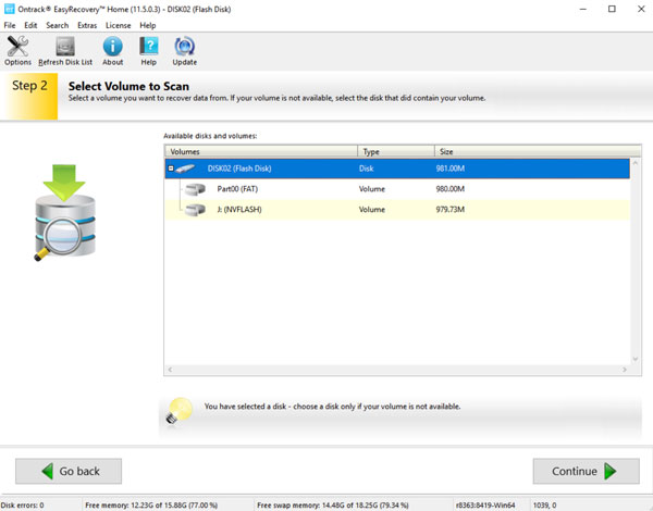 Ontrack EasyRecovery Gratis Gränssnitt
