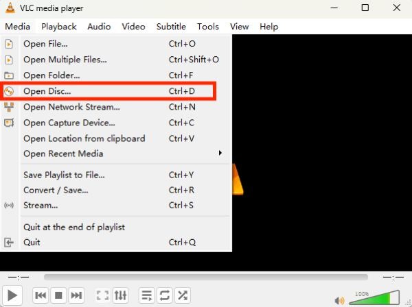 Açık Disk Vlc