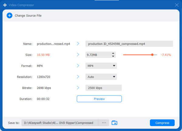 Compress Video File Size