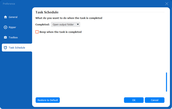 Prefrence Task Schedule