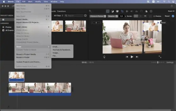 Eksporter og del videoer
