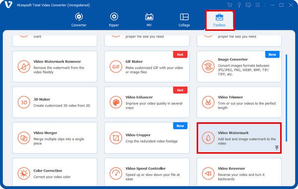Åpne videovannmerke