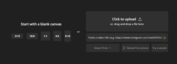 Last opp video til Kapwing