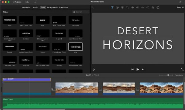 הוספת כתוביות ל-MP4 ב-iMovie ב-Mac