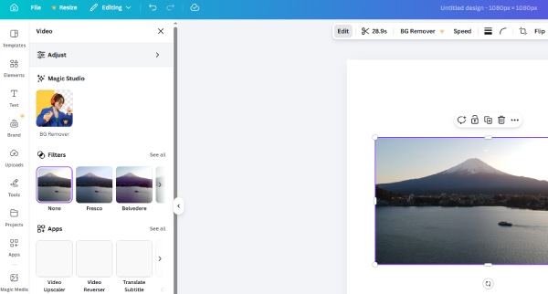 Canva Dodaj vodeni žig