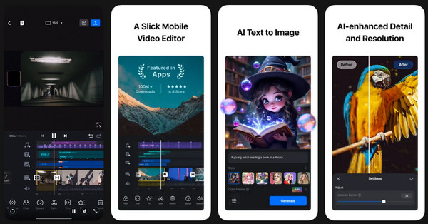 Vn-videoredigeringsapper som Capcut