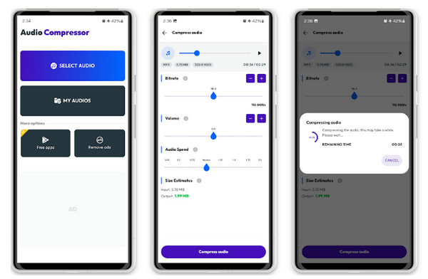 Mobile Audio Compressor