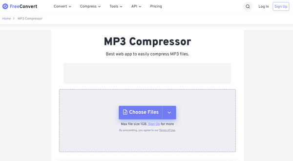 Online FreeConvert Audio Compressor