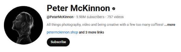 Videoredigeringskonto Mckin