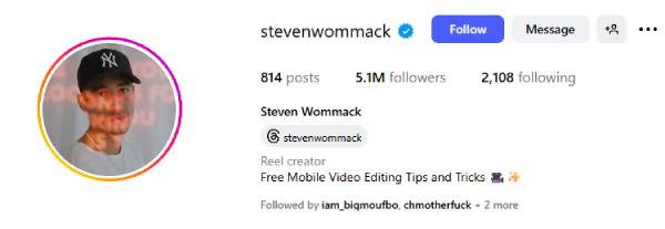 Videoredigeringskonto Steven