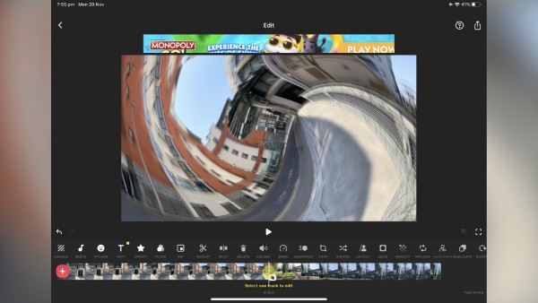 iPad Video Editing App Inshot