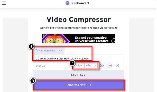 Freeconvert Video Sıkıştırıcı