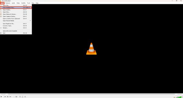 開啟多個檔案 VLC