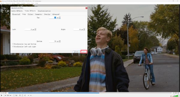 保存裁剪的影片 VLC