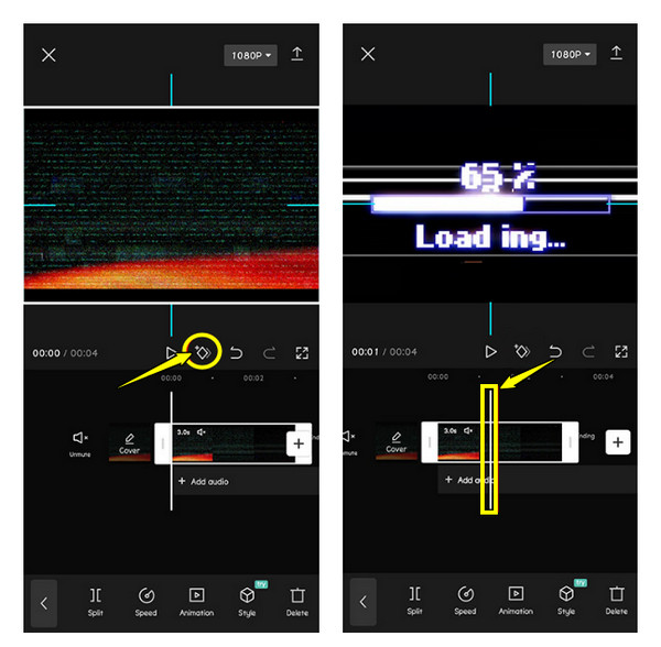 Capcut 在 iPhone 上为视频添加关键帧